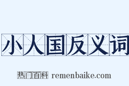 小人国反义词是什么意思的图片